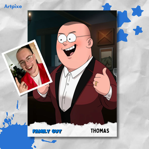 Portrait Cartoon personnalisé | Family Guys
