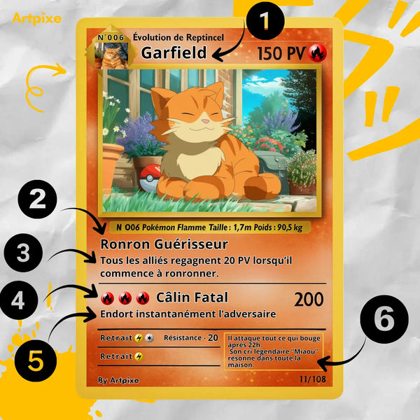 Portrait manga personnalisé | Pokémon
