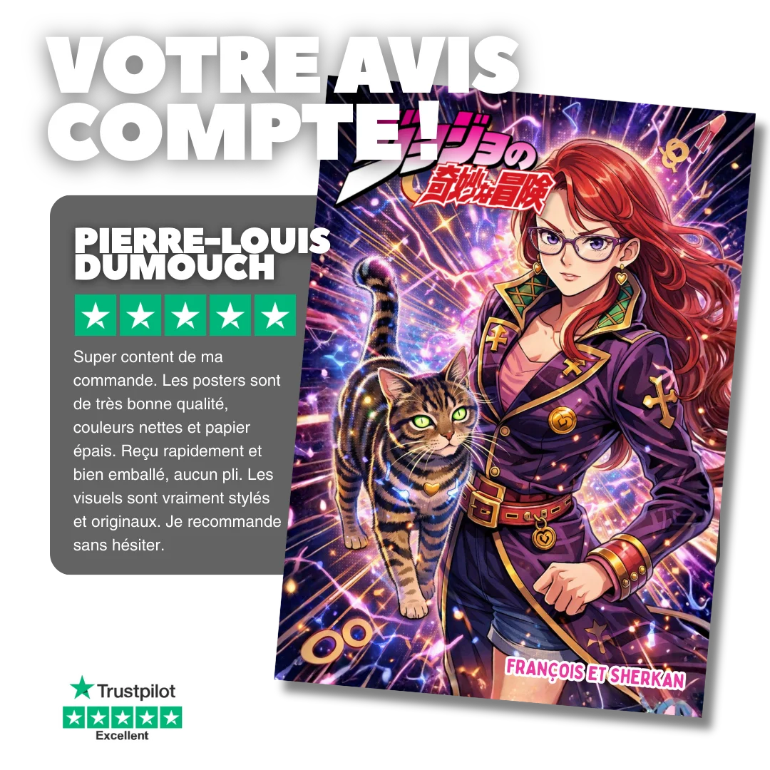 Portrait Saint-Valentin Personnalisé Manga/Cartoon