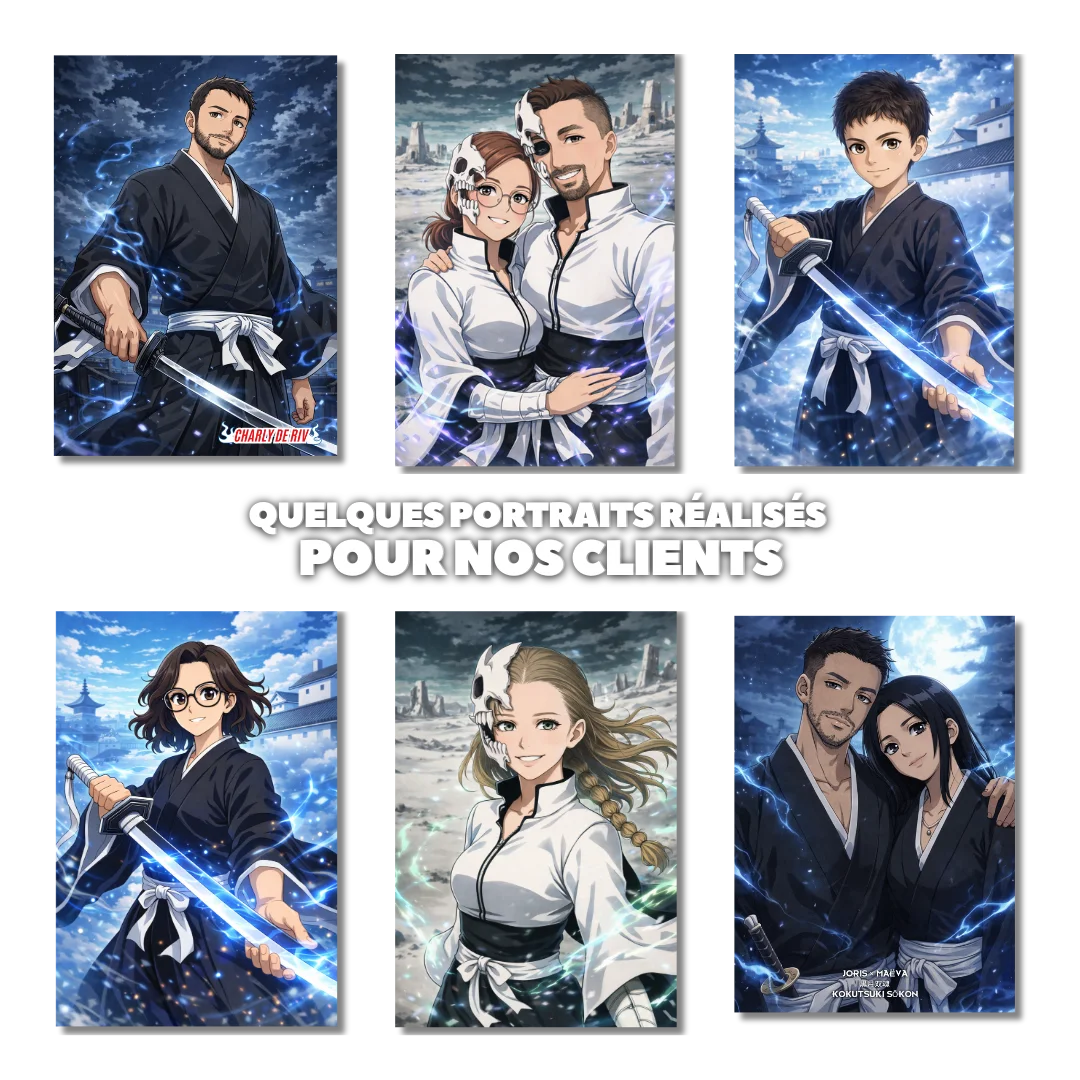 Portrait manga personnalisé | Bleach