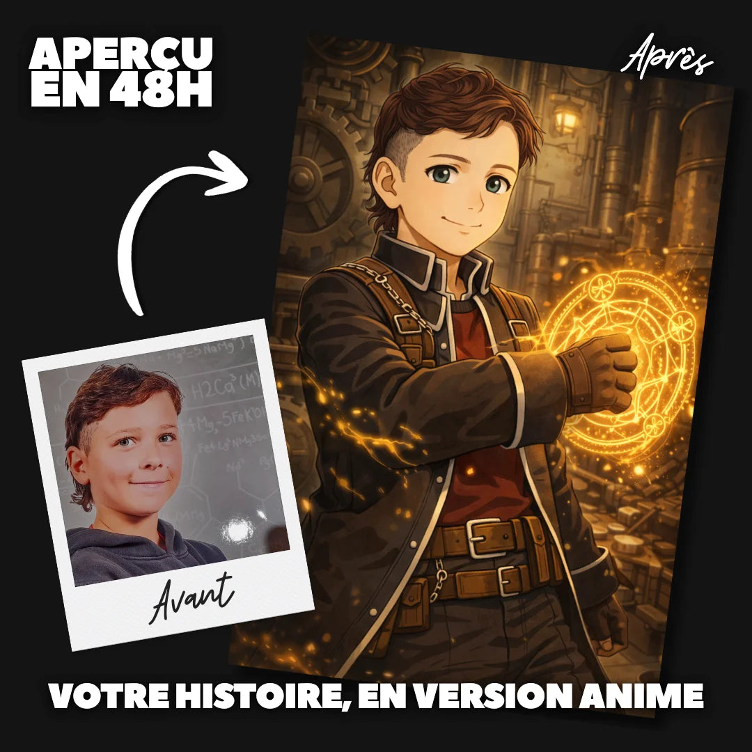 Portrait manga personnalisé | Fullmetal Alchemist