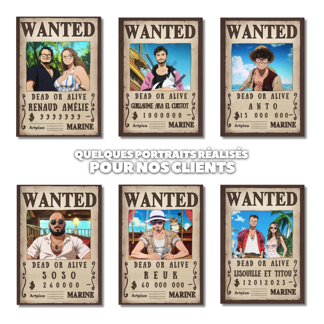 Affiche manga One Piece personnalisée format poster A3