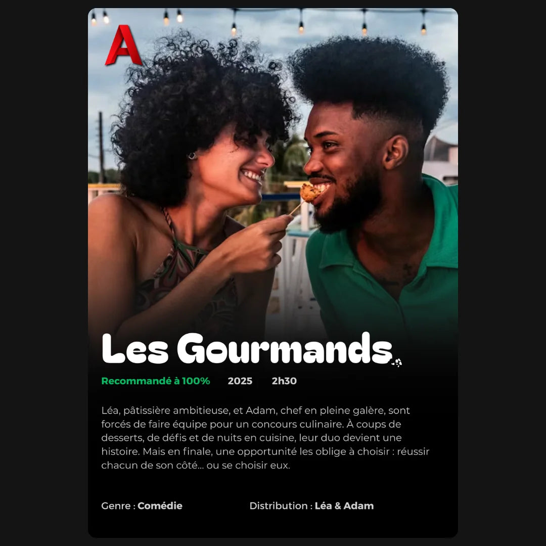 Affiche Netflix personnalisée avec ta photo — style streaming | Artpixe