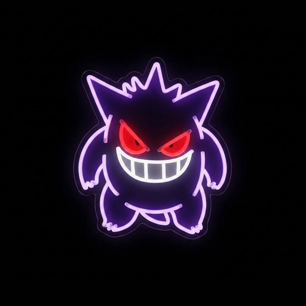 Néon LED Pokémon Ectoplasma pour déco chambre gaming