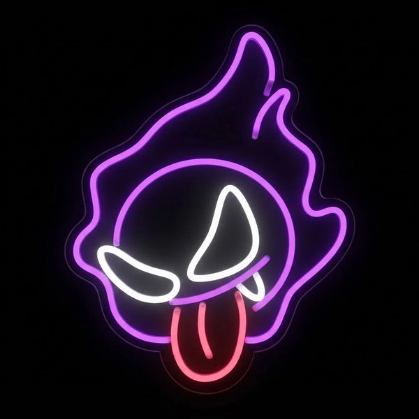Néon LED Pokémon Fantominus pour déco chambre gaming