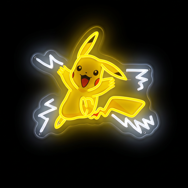 Néon LED Pokémon Pikachu éclairs pour déco chambre gaming
