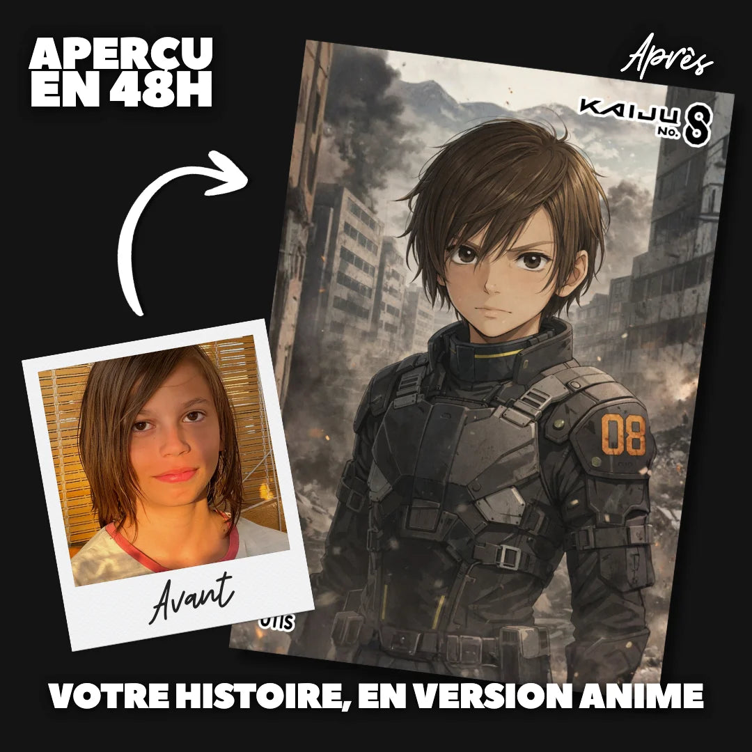 portrait personnalisé manga
