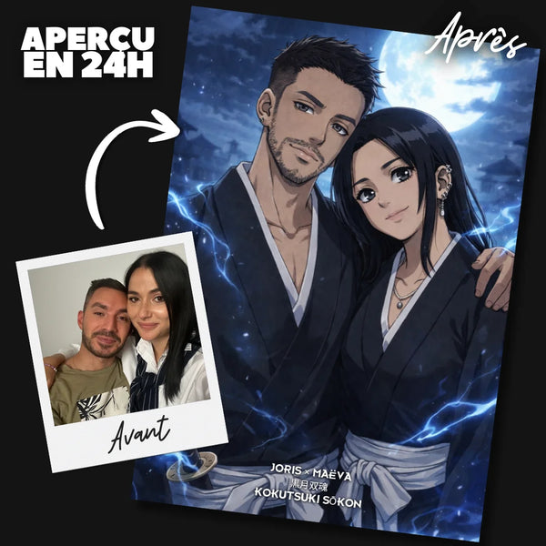 Portrait manga Bleach personnalisé